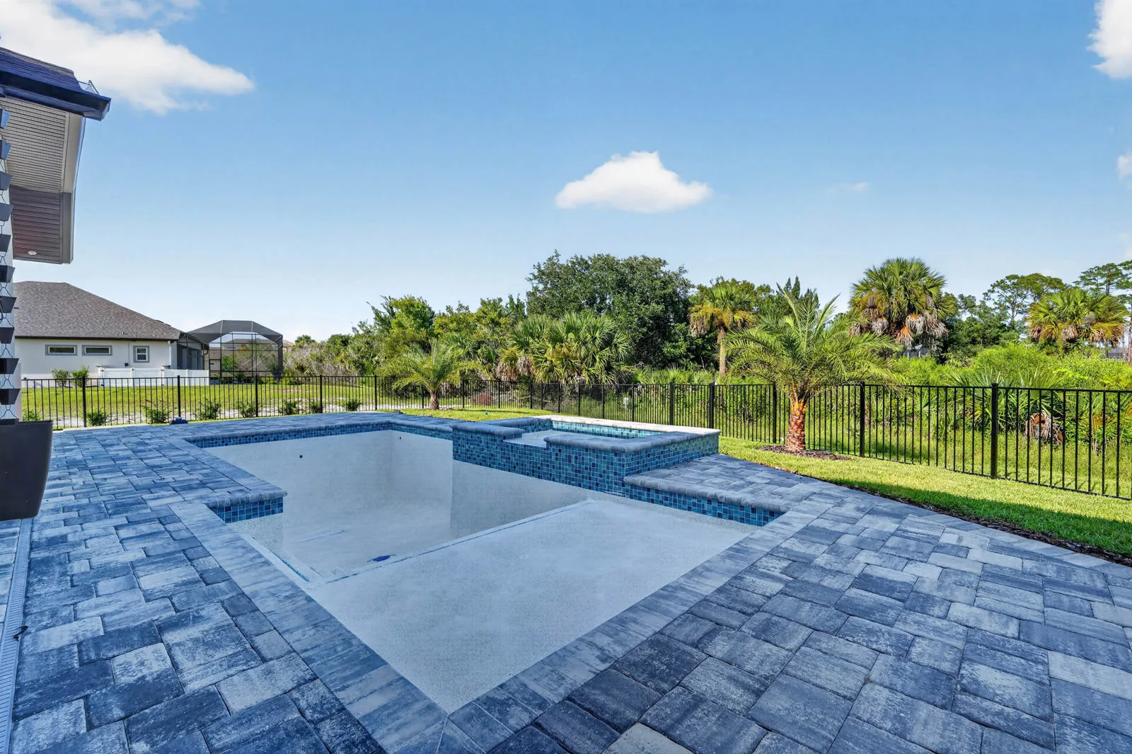 The Anna Marie model by Wise Choice Custom Homes, pool and patio