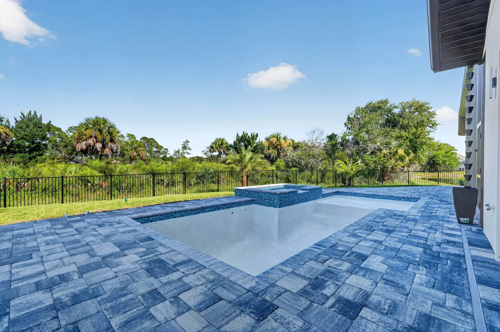 The Anna Marie model by Wise Choice Custom Homes, pool and patio