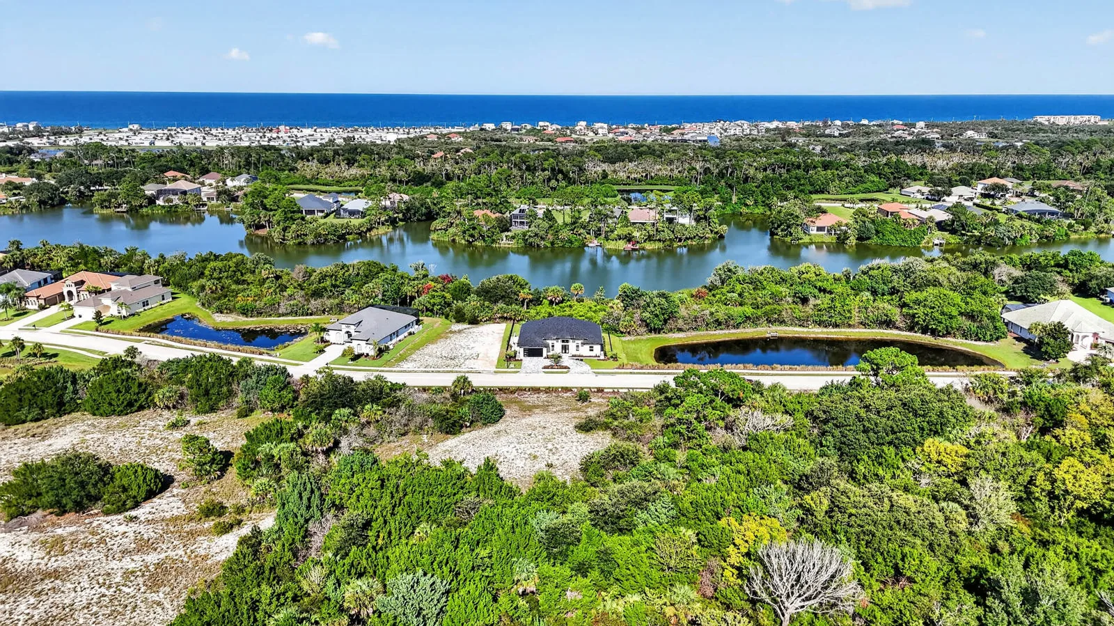 The Anna Marie model by Wise Choice Custom Homes, aerial view